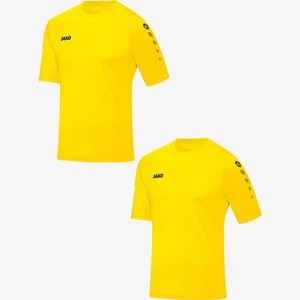 2ER-PACK KURZARM RUNDHALS - Print T-shirt - gelb 2ER-PACK KURZARM RUNDHALS - Print T-shirt - gelb