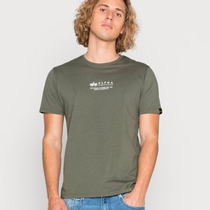 ALPHA WORDING - Print T-shirt - dark olive