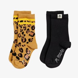 BASIC LEOPARD 2 PACK UNISEX - Socks - multi BASIC LEOPARD 2 PACK UNISEX - Socks - multi