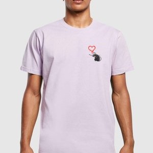 BANKSY - LOVE RAT - Print T-shirt - lilac BANKSY - LOVE RAT - Print T-shirt - lilac