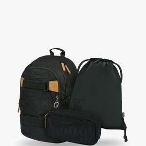 3 SET ERGONOMISCHE- SKATE DARKNESS - School set - schwarz