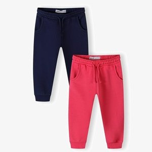 2 PACK - Tracksuit bottoms - navy pink 2 PACK - Tracksuit bottoms - navy pink