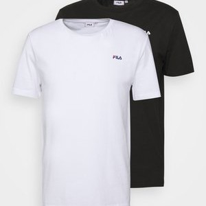 BROD TEE 2 PACK - Basic T-shirt - black/bright white BROD TEE 2 PACK - Basic T-shirt - black/bright white