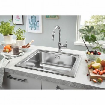 Смеситель с одной ручкой Grohe 31719SD0 Нержавеющая сталь Прямоугольный