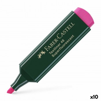 Маркер Faber-Castell TEXTLINER 48 Фуксия (10 штук)