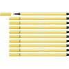 Фетр Stabilo Pen 68 Жёлтый (10 Предметы)