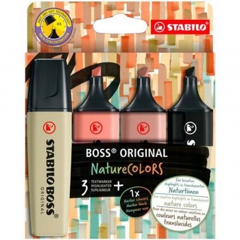 Набор флуоресцентных маркеров Stabilo BOSS ORIGINAL NATURECOLORS Разноцветный 4 Предметы (5 штук)