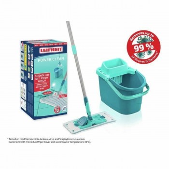 Mop with Bucket Leifheit PowerClean бирюзовый