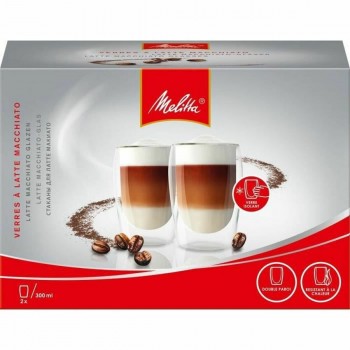 Стакан Melitta Machiatto Прозрачный 300 ml Кафе (2 штук)
