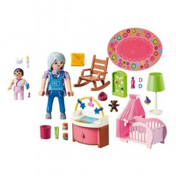 Playset Dollhouse Baby's Room Playmobil 70210 - Nursery (43 pcs)