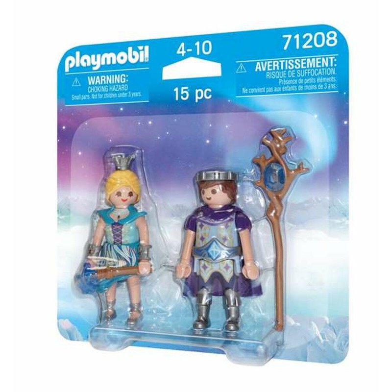 Фигурки с подвижными руками и ногами Playmobil 71208 Принц Принцесса 15 Предметы Duo