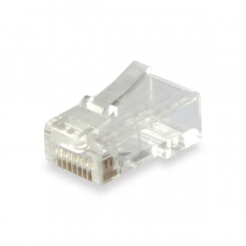 Коннектор RJ45 кат. 6 UTP Equip 121144 Прозрачный 100 штук