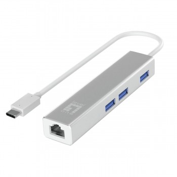 USB-разветвитель Level One USB-0504 Чёрный Серебристый