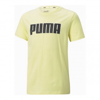 Детский Футболка с коротким рукавом Puma  Alpha Graphic Жёлтый