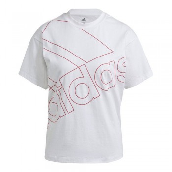 Футболка с коротким рукавом женская Adidas Giant Logo Белый