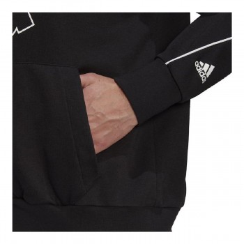 Толстовка с капюшоном мужская Adidas Giant Чёрный