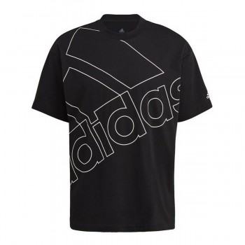 Футболка с коротким рукавом мужская Adidas Giant Logo Чёрный