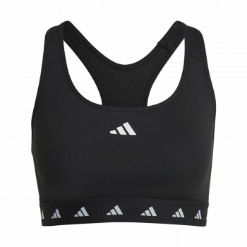 Спортивный бюстгальтер Adidas Essentials Pwr Ms Чёрный