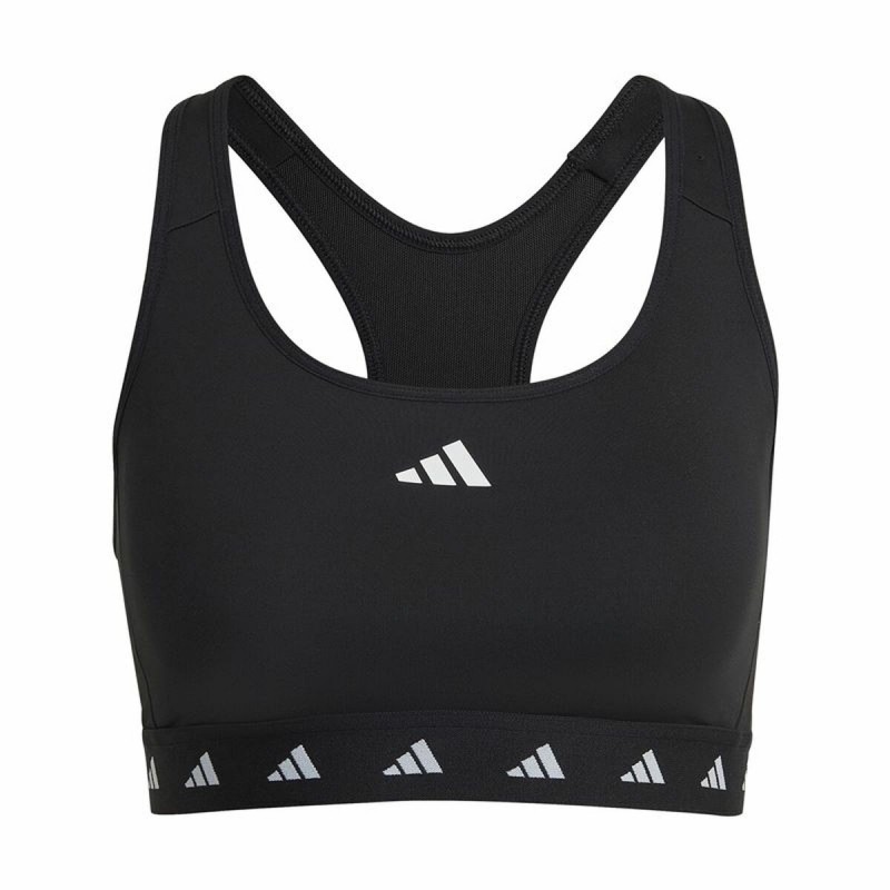 Спортивный бюстгальтер Adidas Essentials Pwr Ms Чёрный