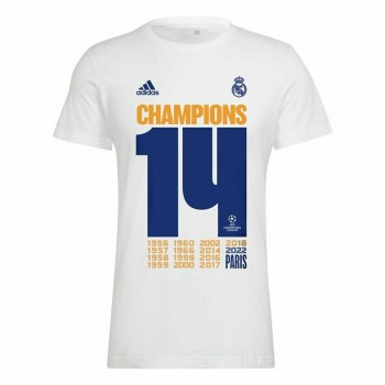 Спортивная футболка с коротким рукавом, мужская Adidas Real Madrid Champions 2022