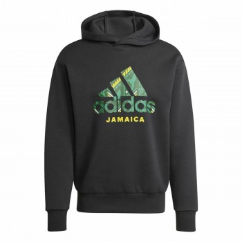 Толстовка с капюшоном мужская Adidas Jamaica Seasonal Doubleknit Чёрный