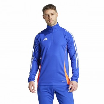 Толстовка без капюшона Adidas Tiro24 Training Синий