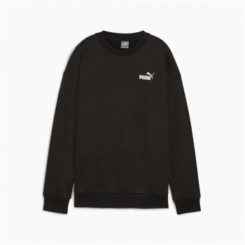 Толстовка без капюшона женская Puma Essentials+ Relaxed Small Logo Crew Fl Чёрный