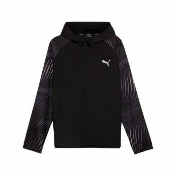 Мужская спортивная куртка Puma Run Favorite Aop Woven Чёрный