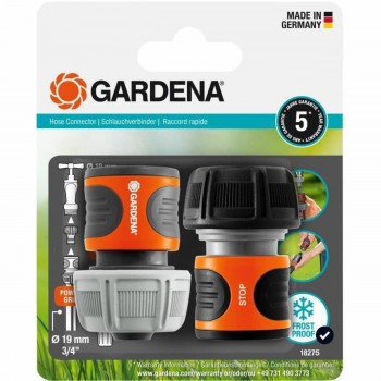 Шланговый соединитель Gardena Aquastop 18275-20 2 штук