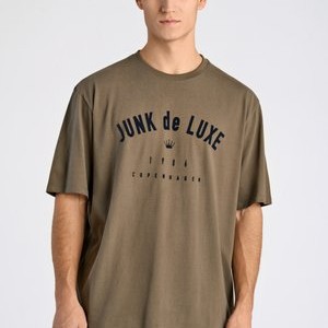 LOGO TEE - Print T-shirt - dk dusty brown LOGO TEE - Print T-shirt - dk dusty brown