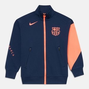 FC BARCELONA FBC JACKET UNISEX - Zip-up sweatshirt - midnight navy/bright mango FC BARCELONA FBC JACKET UNISEX - Zip-up sweatshirt - midnight navy/bright mango