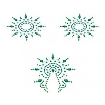 Фламбоянт синий и зеленый Mystim 46656 бирюзовый (3 pcs)