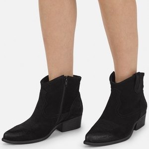 Cowboy/biker ankle boot - black Cowboy/biker ankle boot - black