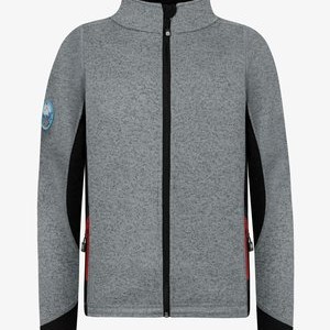 KNITTED JACKET STRICKJACKE FLEECEJACKE - Light jacket - grau KNITTED JACKET STRICKJACKE FLEECEJACKE - Light jacket - grau