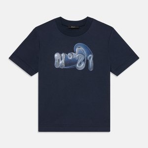 Print T-shirt - indigo blu