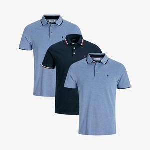 3ER PACK  - Polo shirt - hellblau dunkelblau 3ER PACK  - Polo shirt - hellblau dunkelblau