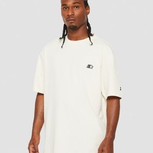 HERREN  - Print T-shirt - palewhite