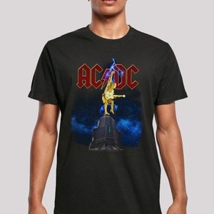 AC DC BAND STIFF UPPER LIP LIGHTNING - Print T-shirt - black AC DC BAND STIFF UPPER LIP LIGHTNING - Print T-shirt - black