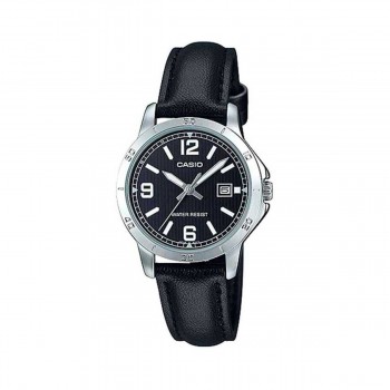 Женские часы Casio LADY DATE, LEATHER - BLACK (Ø 35 mm)