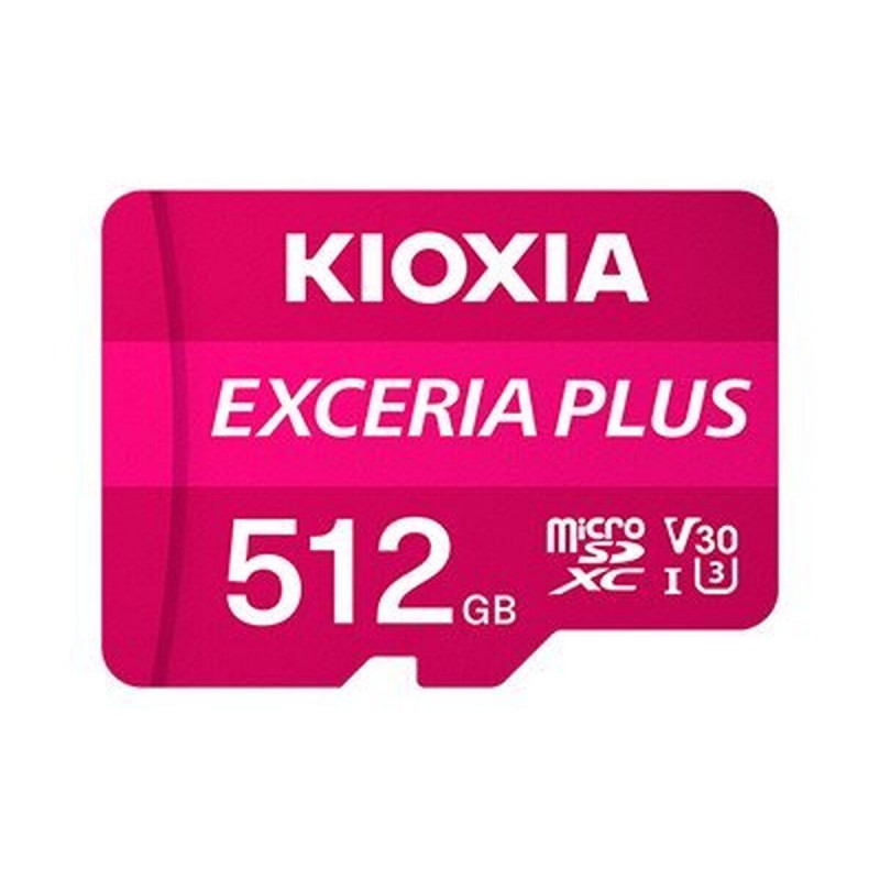 Карта памяти микро-SD с адаптером Kioxia PLUS UHS-I C10 R98 512 GB