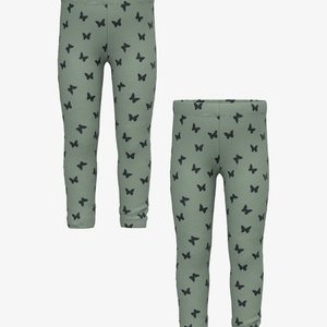 2ER-SET ALLOVER - Leggings - Trousers - grün 2