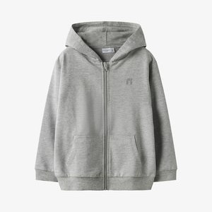 Zip-up sweatshirt - grey melange Zip-up sweatshirt - grey melange