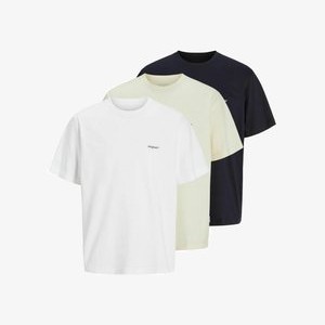 3ER-PACK RÜCKEN RUNDHALSAUSSCHNITT - Print T-shirt - bright white