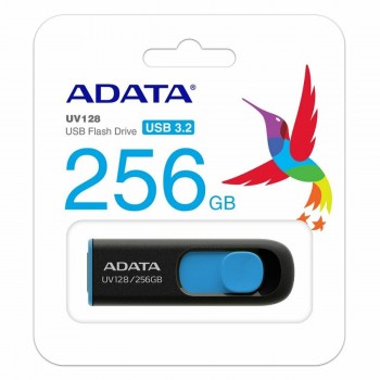 USВ-флешь память Adata PEN-256ADATA-UV128-B 256 GB Синий Чёрный Черный/Синий