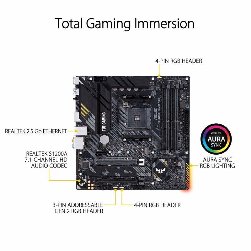 Материнская плата Asus TUF GAMING B550M-PLUS AMD B550
