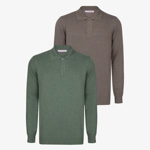 2 PACK - Long sleeved top - green
