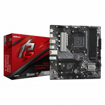Материнская плата ASRock 90-MXBE90-A0UAYZ AMD B550 AMD AM4