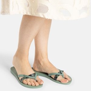 ZEHENTRENNER KIREI CHIC FEM - Pool slides - grün
