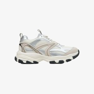 ŁĄCZONYCH Z ELASTYCZNĄ PODE - Trainers - beige silver ŁĄCZONYCH Z ELASTYCZNĄ PODE - Trainers - beige silver