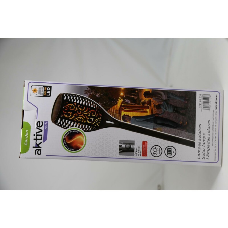 Набор солнечных садовых кольев Aktive 51 Пластик 11 x 77,5 x 11 cm (4 штук)